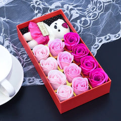 Flower Soap Rose Gift Set